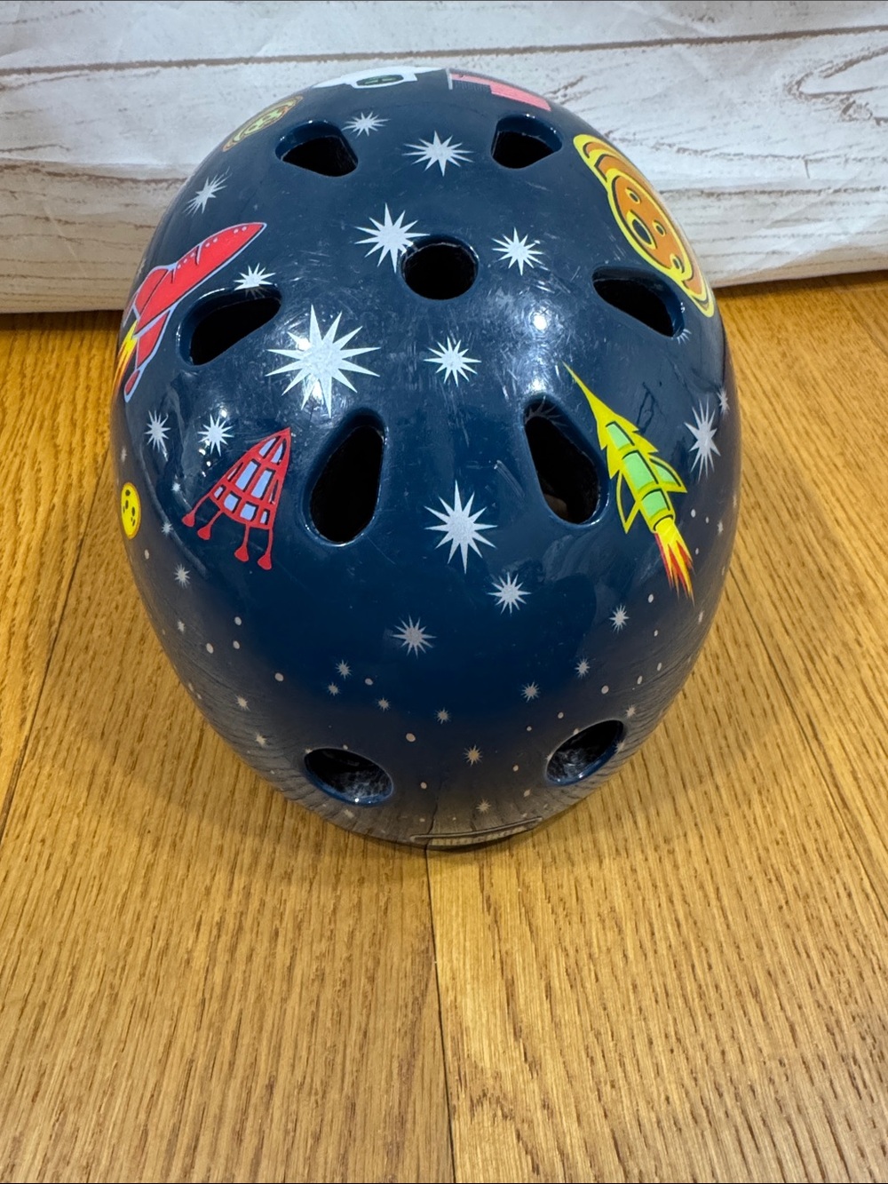 Kids toddler nutcase space-Themed Dark Blue bike Helmet size xxs 18.5" - 19 5/8"